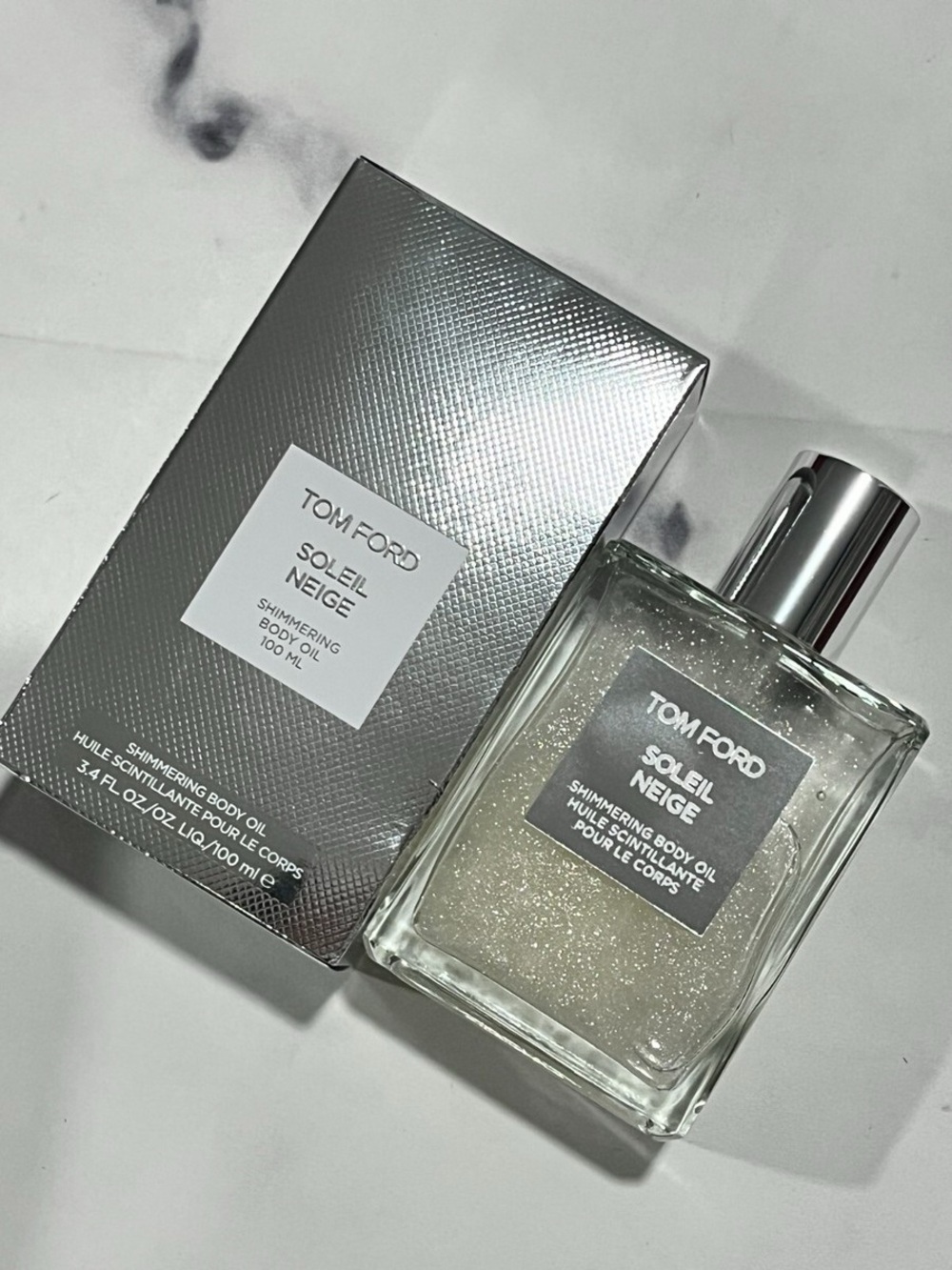 Tom Ford Soleil Neige Shimmering Body Oil, Large Size 3.4oz/100ml, NIB & Sealed